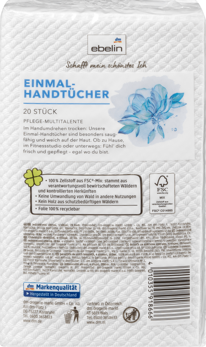 Einmalhandtücher, 20 St