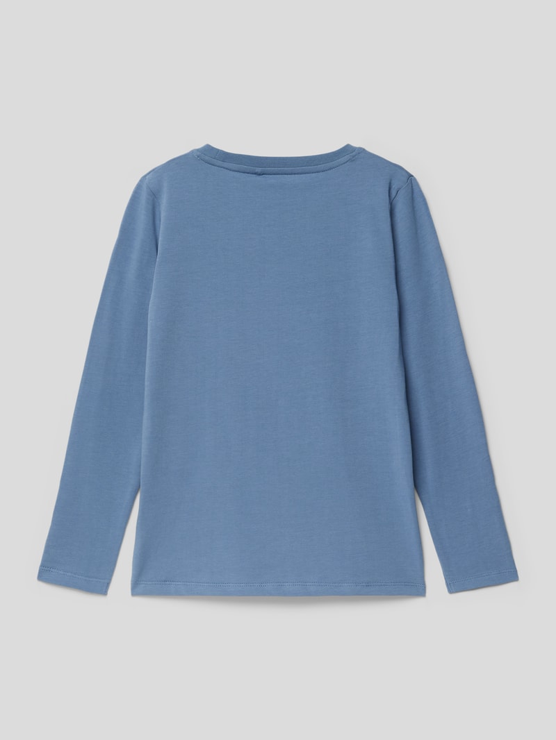 Longsleeve mit Motiv-Print in hellblau