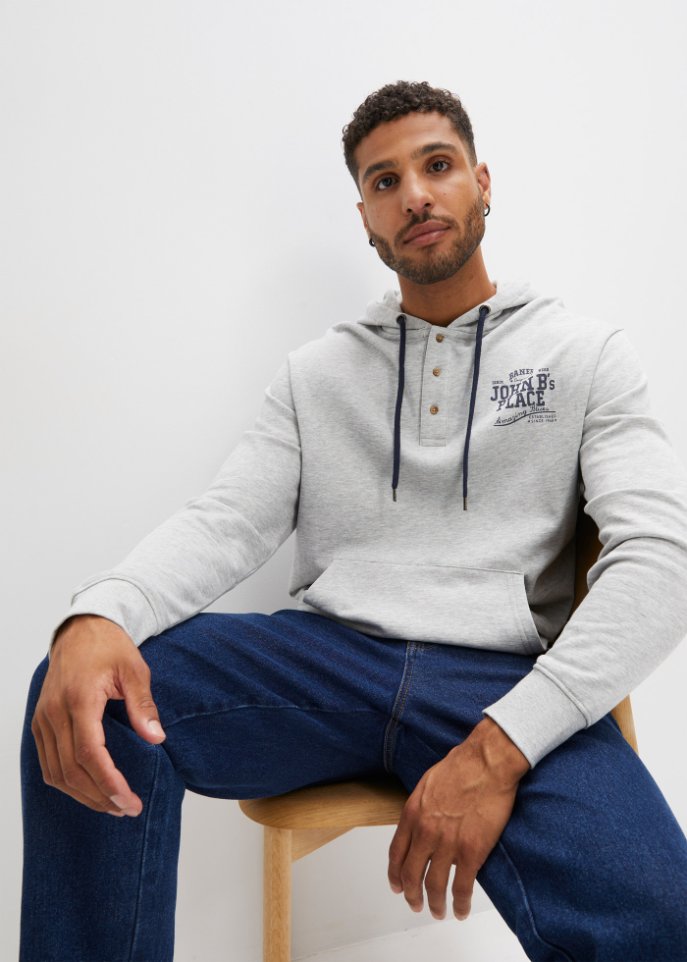 Kapuzensweatshirt mit recyceltem Polyester