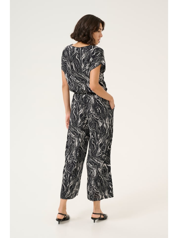 Kaffe Overall KAmira in Black/Chalk Graphic Print günstig kaufen