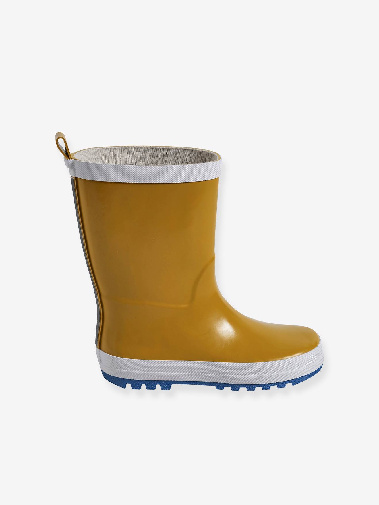 Vertbaudet Kinder Gummistiefel mit Reflektor - senfgelb