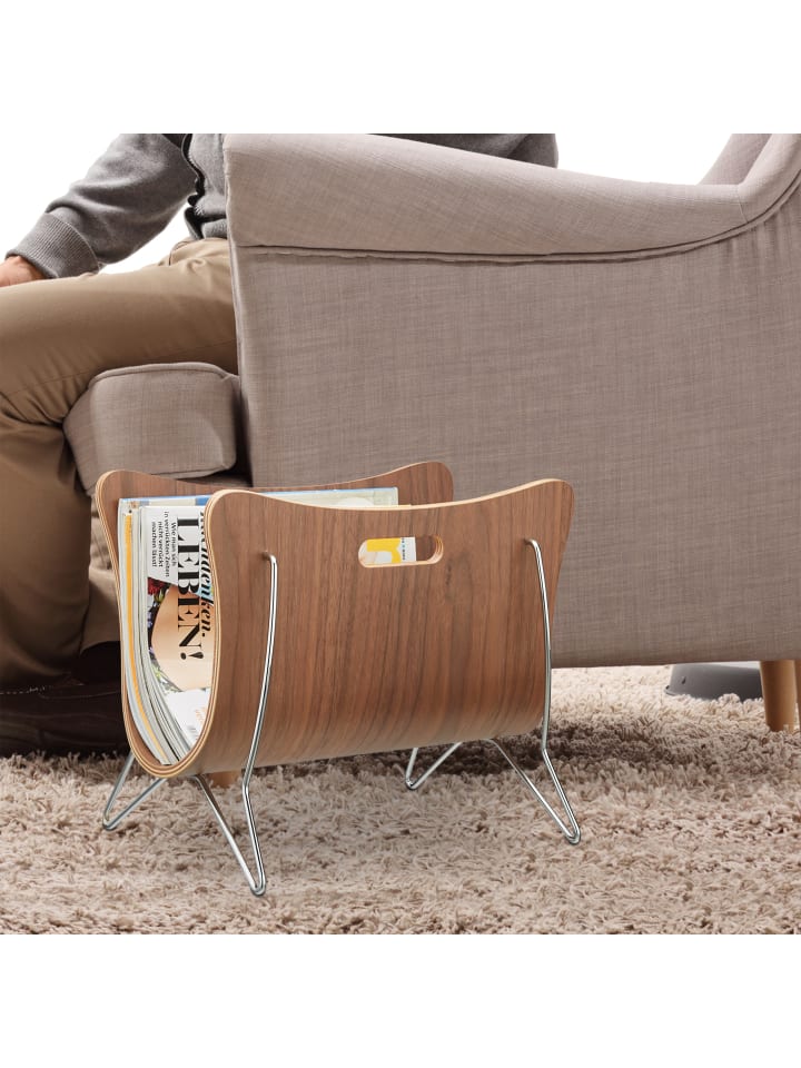 relaxdays Zeitungsständer in Natur - (B)37 cm günstig kaufen onesize