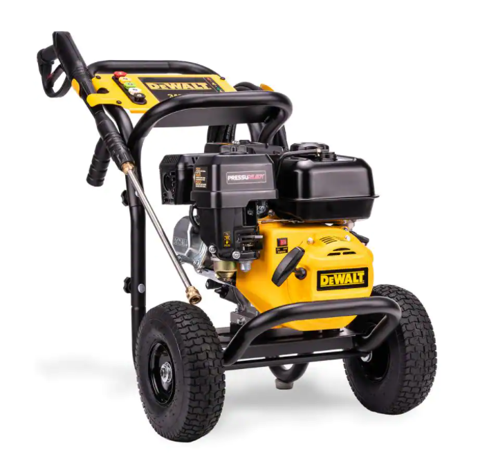 Lavadora de alta pressão DEWALT 3400 PSI 2,5 GPM com água fria e bomba de lóbulos axiais AAA