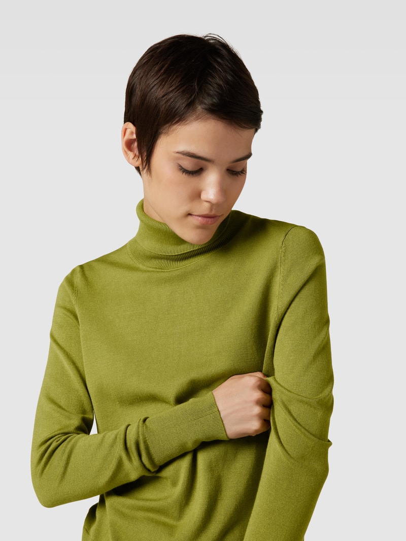 Longsleeve mit Rollkragen in grün