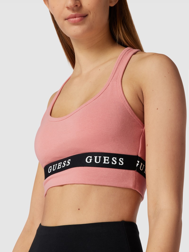 Bustier mit Label-Detail Modell 'ALINE' in mauve
