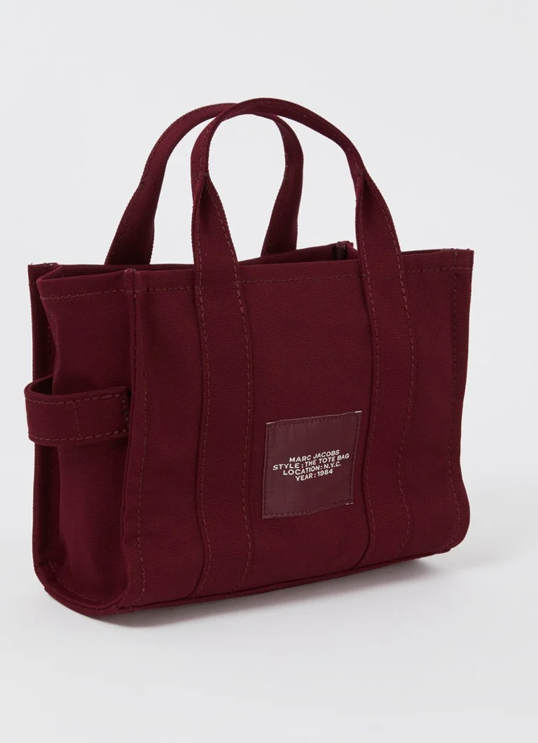 Marc Jacobs The Small Tote audekla rokassoma ar logotipu