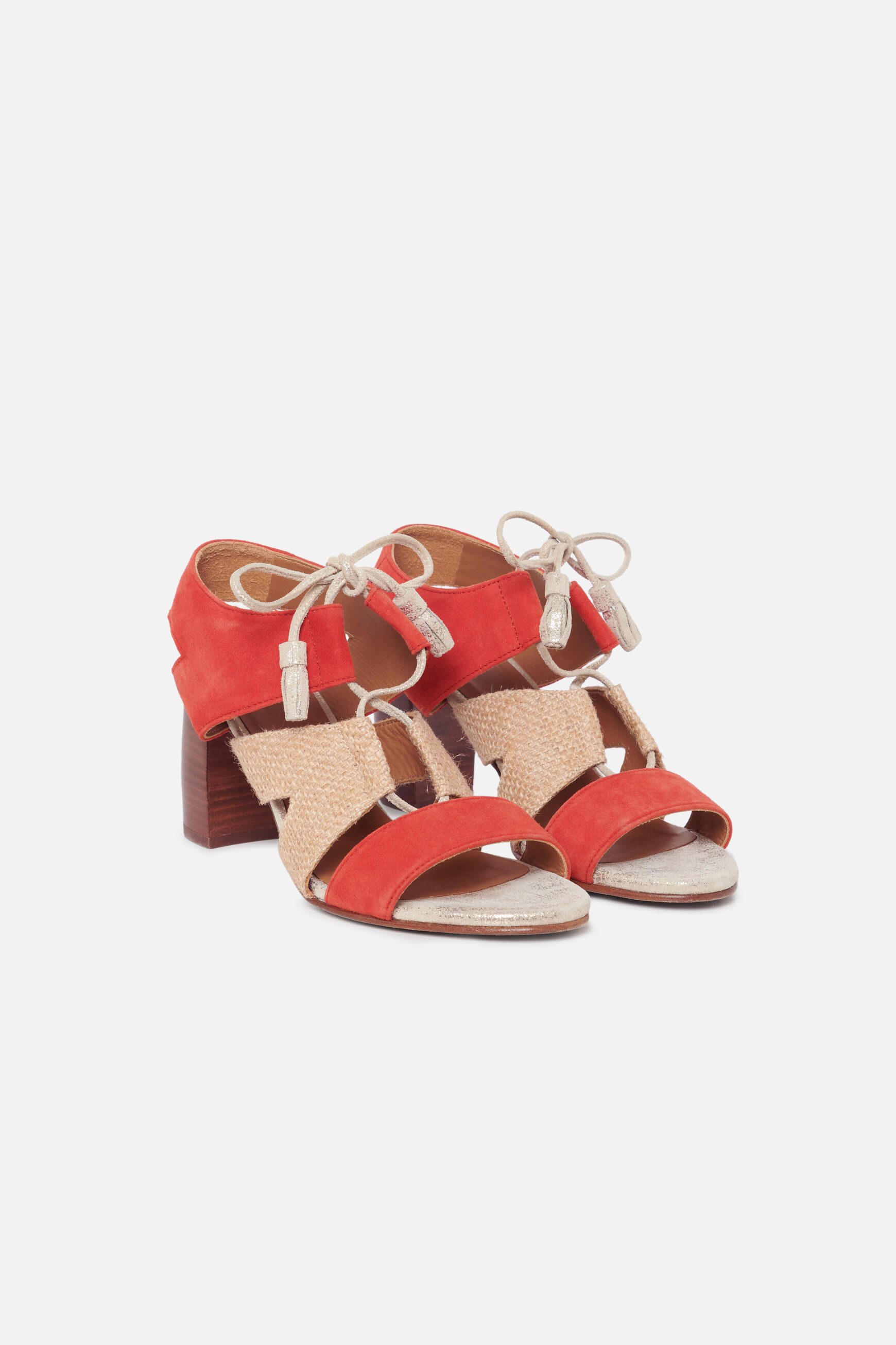 chaussures toscane orange femme