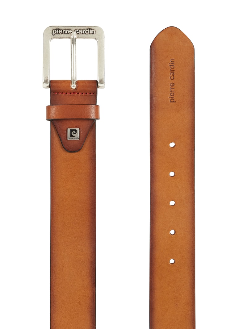Gürtel aus Leder in cognac