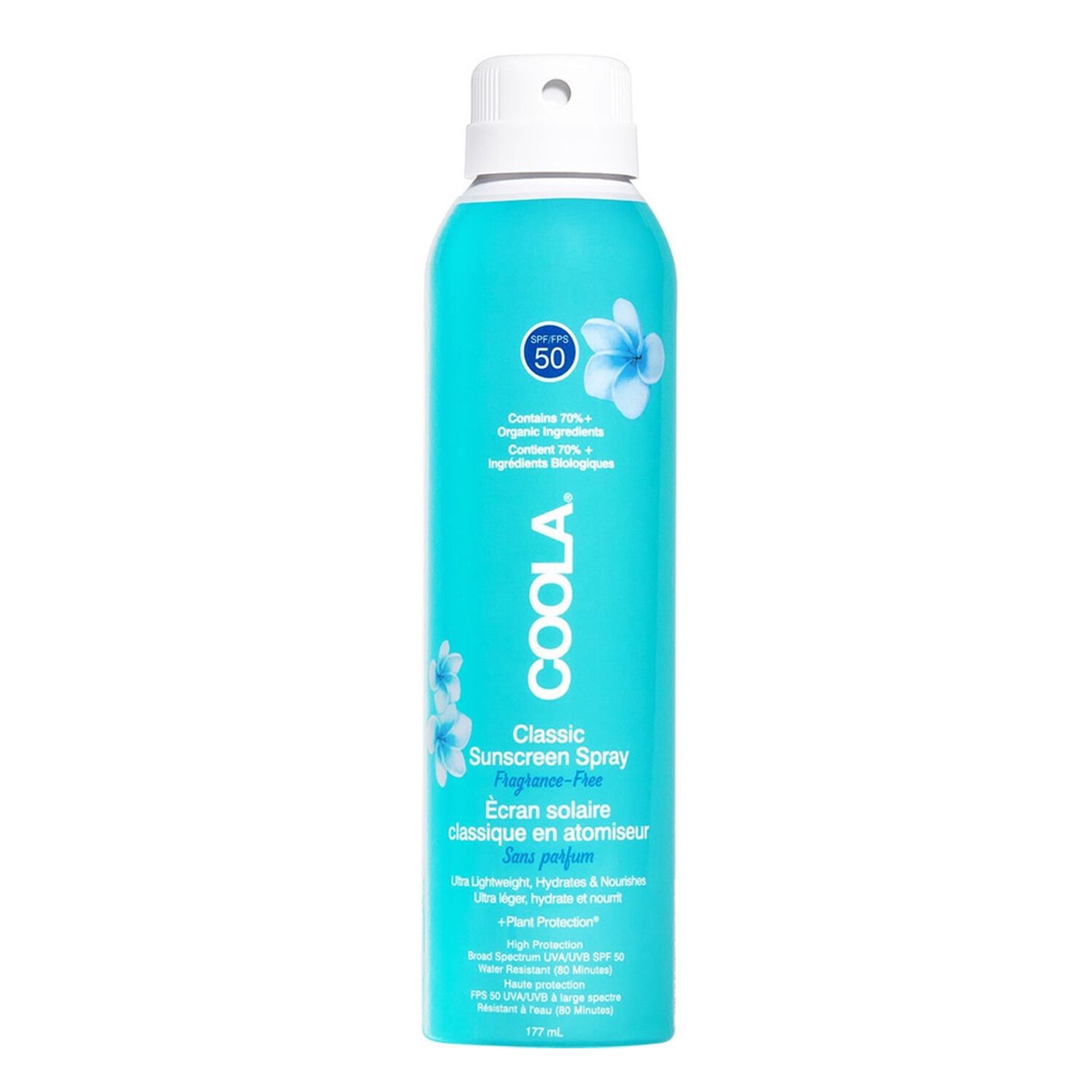 Coola Spray Solaire Corps Classic SPF50 Sans Parfum 177 ml