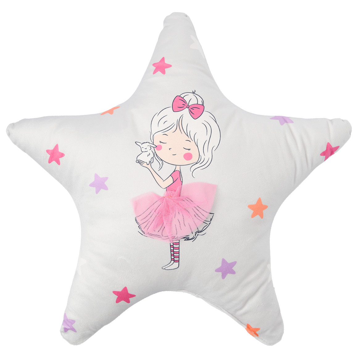 Sternkissen mit Ballerina-Motiv