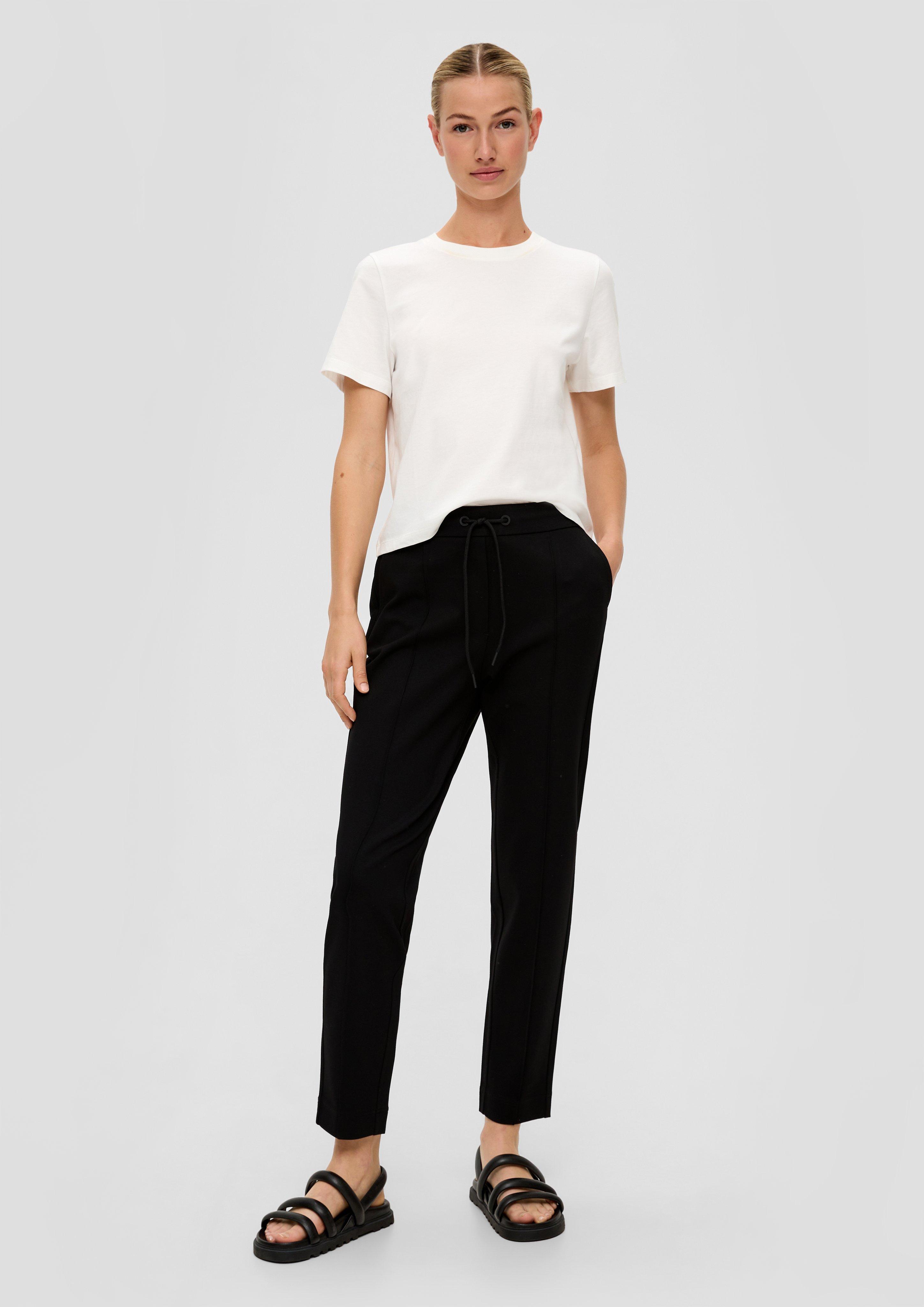 Relaxed: Twill-Joggpant aus Interlock-Jersey  2136567-9999