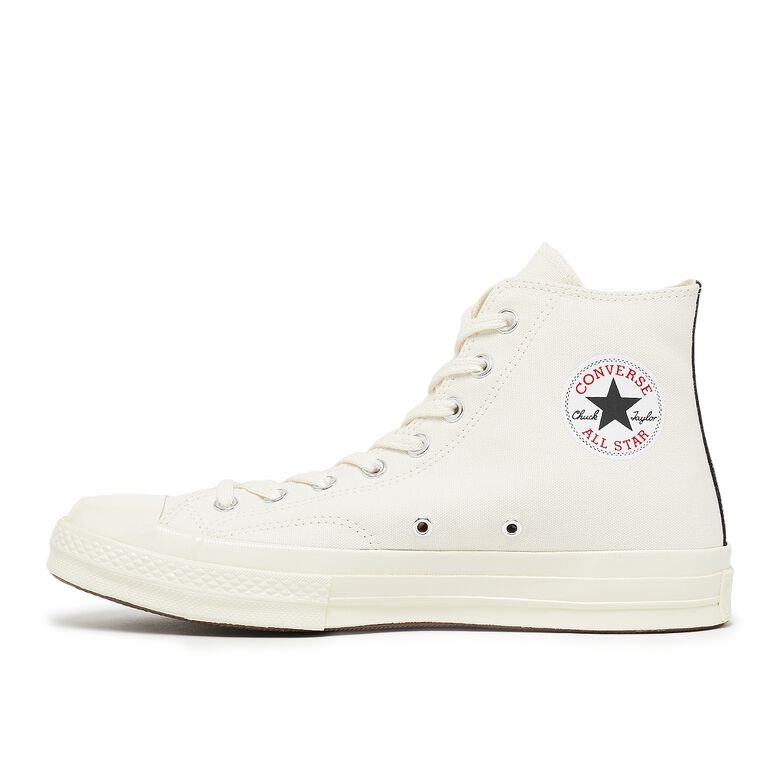 Comme des Garcons Play Chuck Taylor High off white