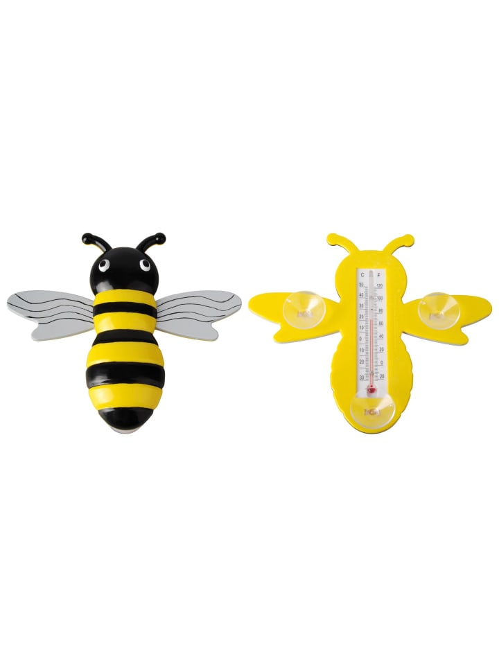 Esschert Design Fensterthermometer in gelb/schwarz günstig kaufen onesize