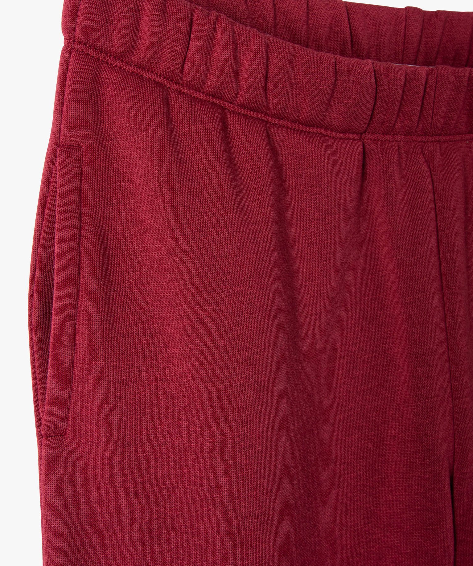 Pantalon de jogging molletonné fille rouge fonce | GEMO