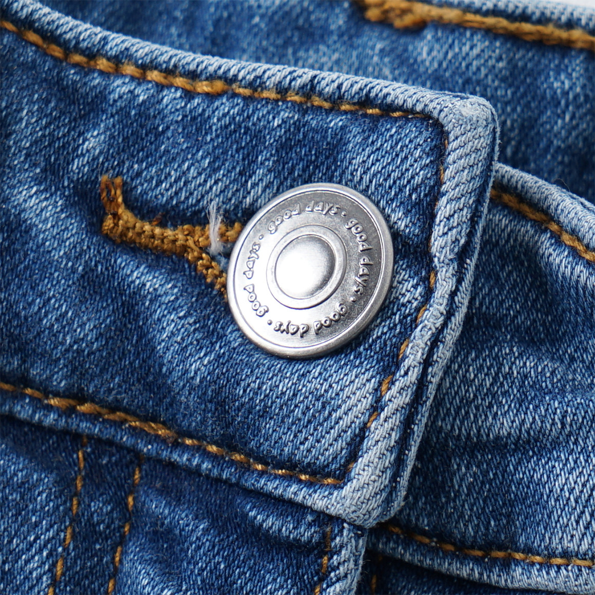Mädchen Skinny-Jeans mit verstellbarem Bund