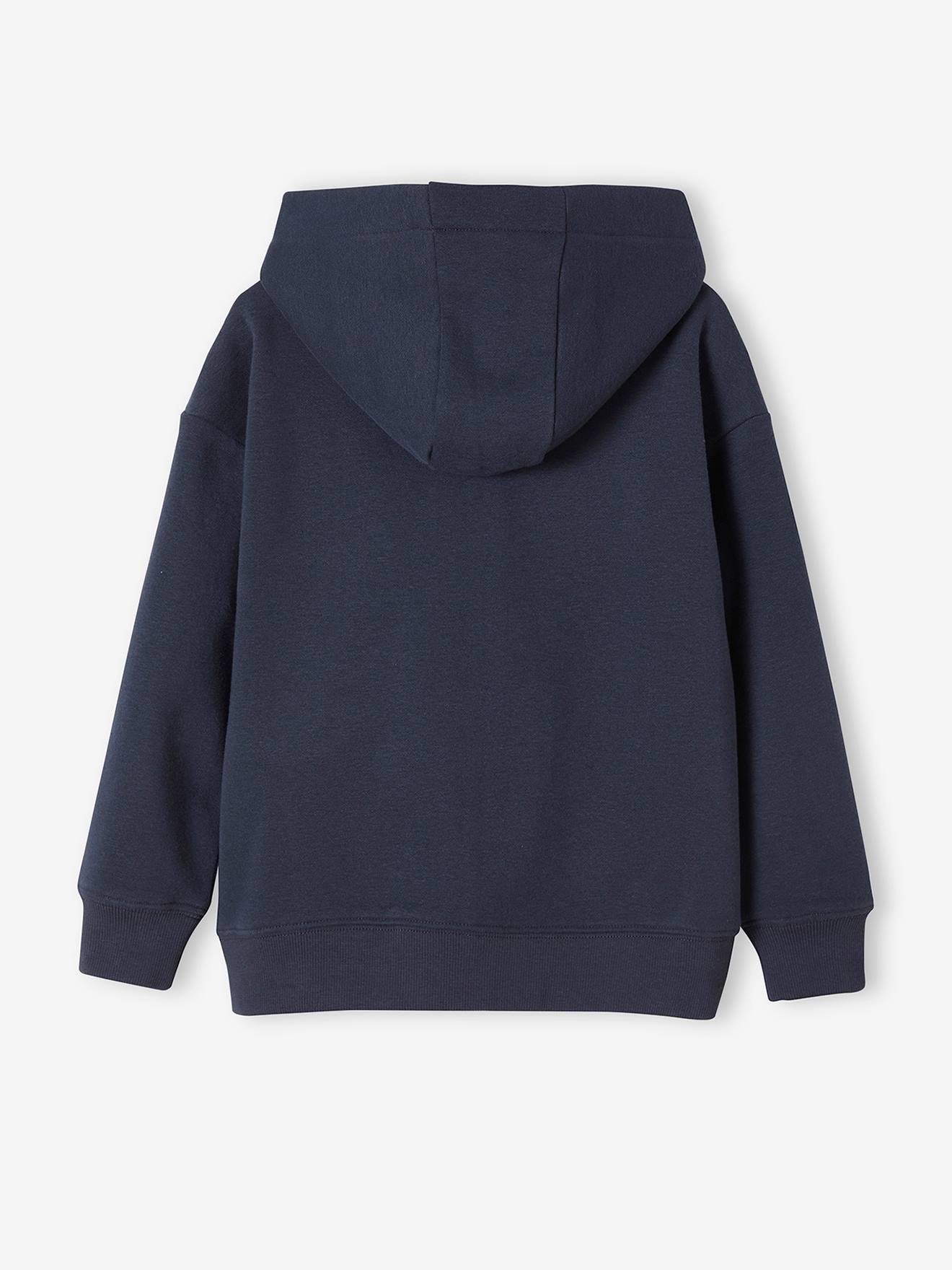 Vertbaudet Jungen Kapuzensweatjacke mit Reißverschluss Oeko-Tex - dunkelgrau