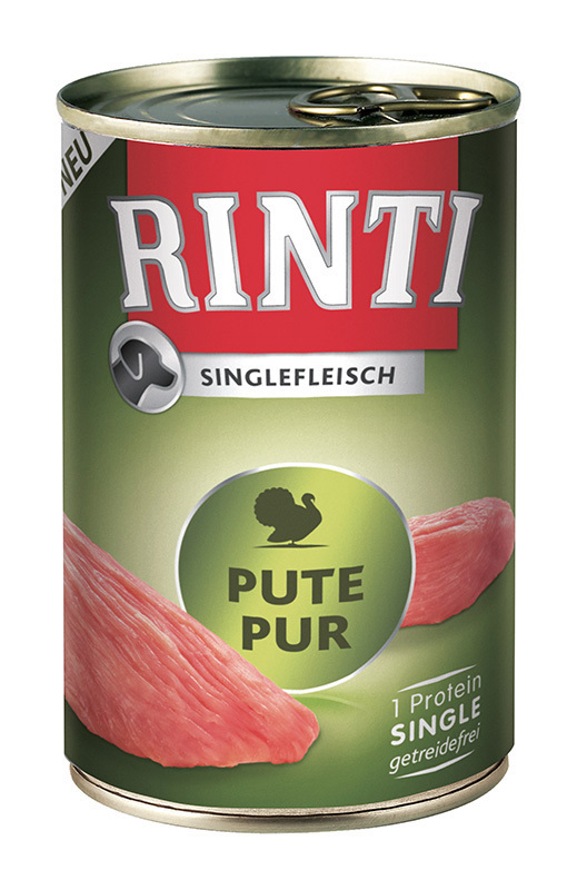 RINTI Hundenassfutter RINTI Singlefleisch 12x400g Pute pur