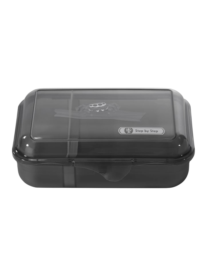Step by Step Brotzeitbox, mit Klickverschluss in Jumping Spider, Grau günstig kaufen onesize