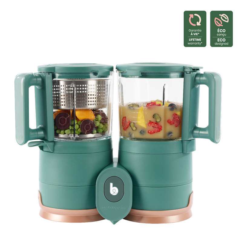 Cuiseur mixeur vapeur Nutribaby Glass vert Babymoov