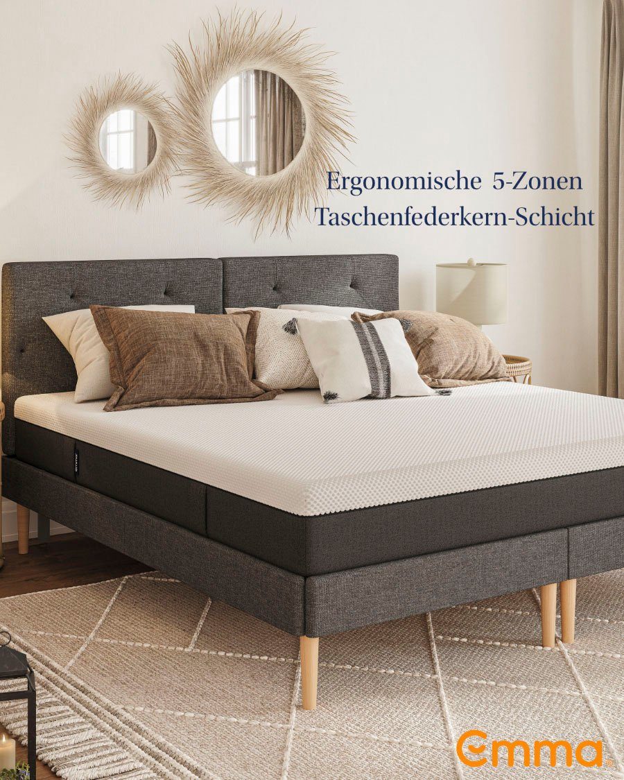 Taschenfederkernmatratze Emma 25 Federkern, Emma, 25 cm hoch, Matratze in 90x200 cm und weiteren Größen, Premium-Matratze