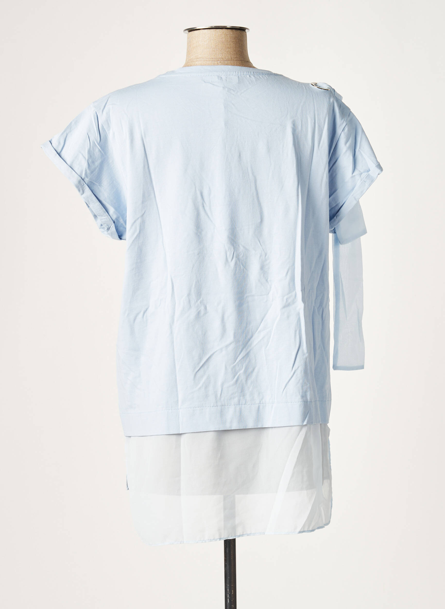 Bluoltre Tuniquemanchecourte Femme couleur bleu