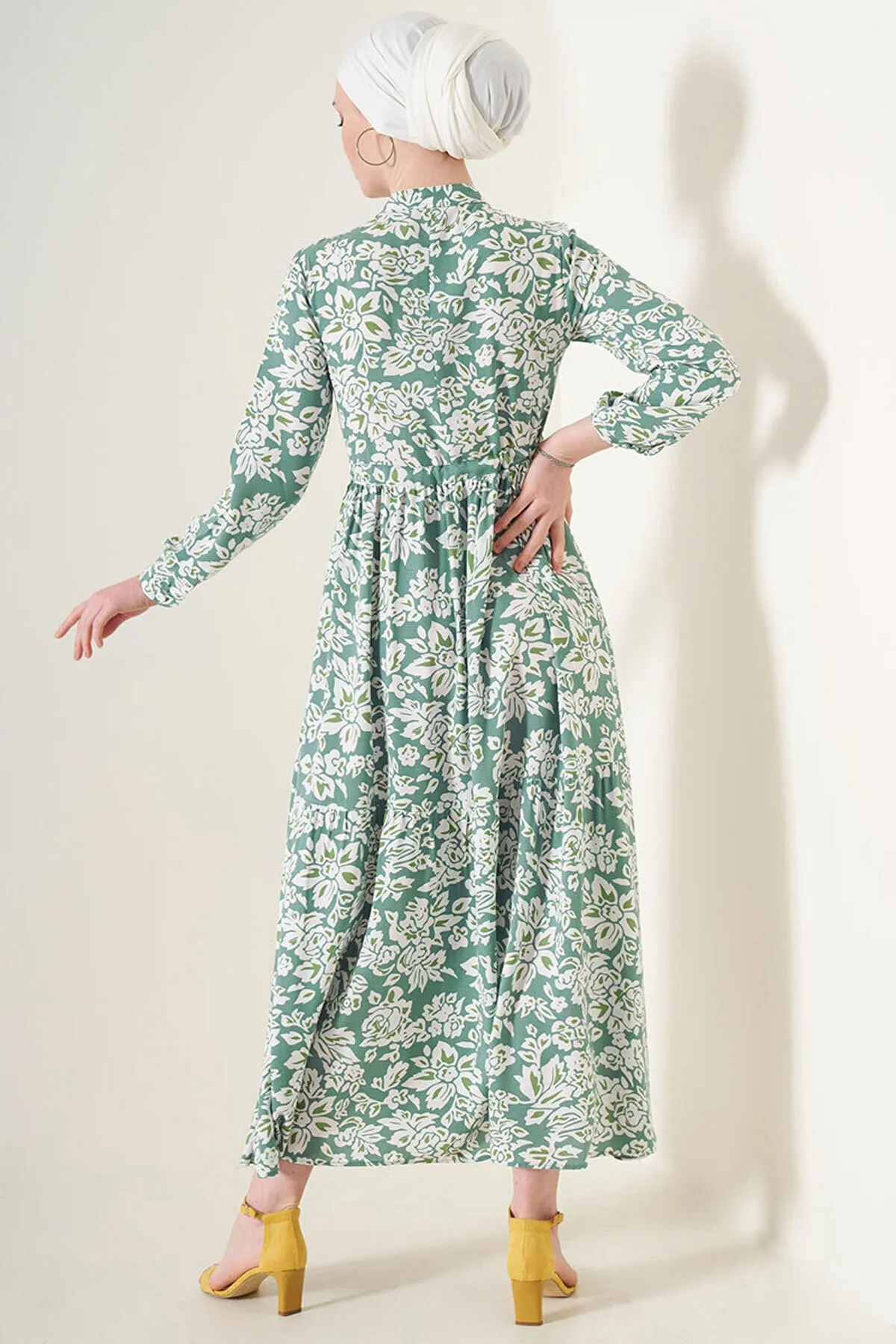 Bigdart  2144 Kleid mit gemustertem Kragen