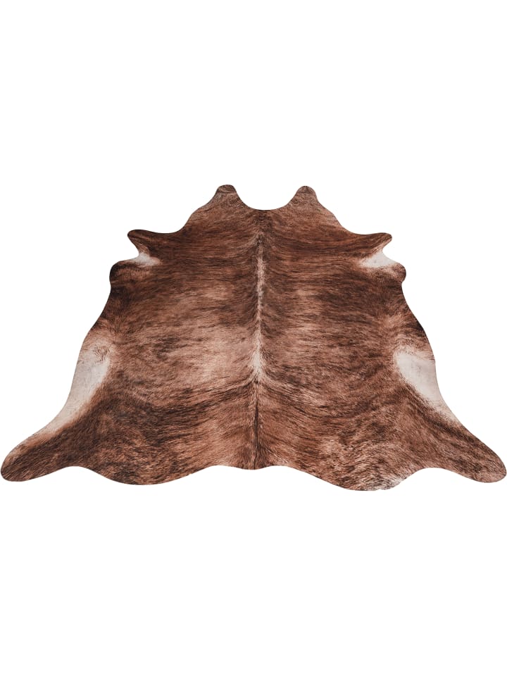GMD Living Kunstfellteppich CANYON CITY Stier in Braun günstig kaufen 155 x 190 cm