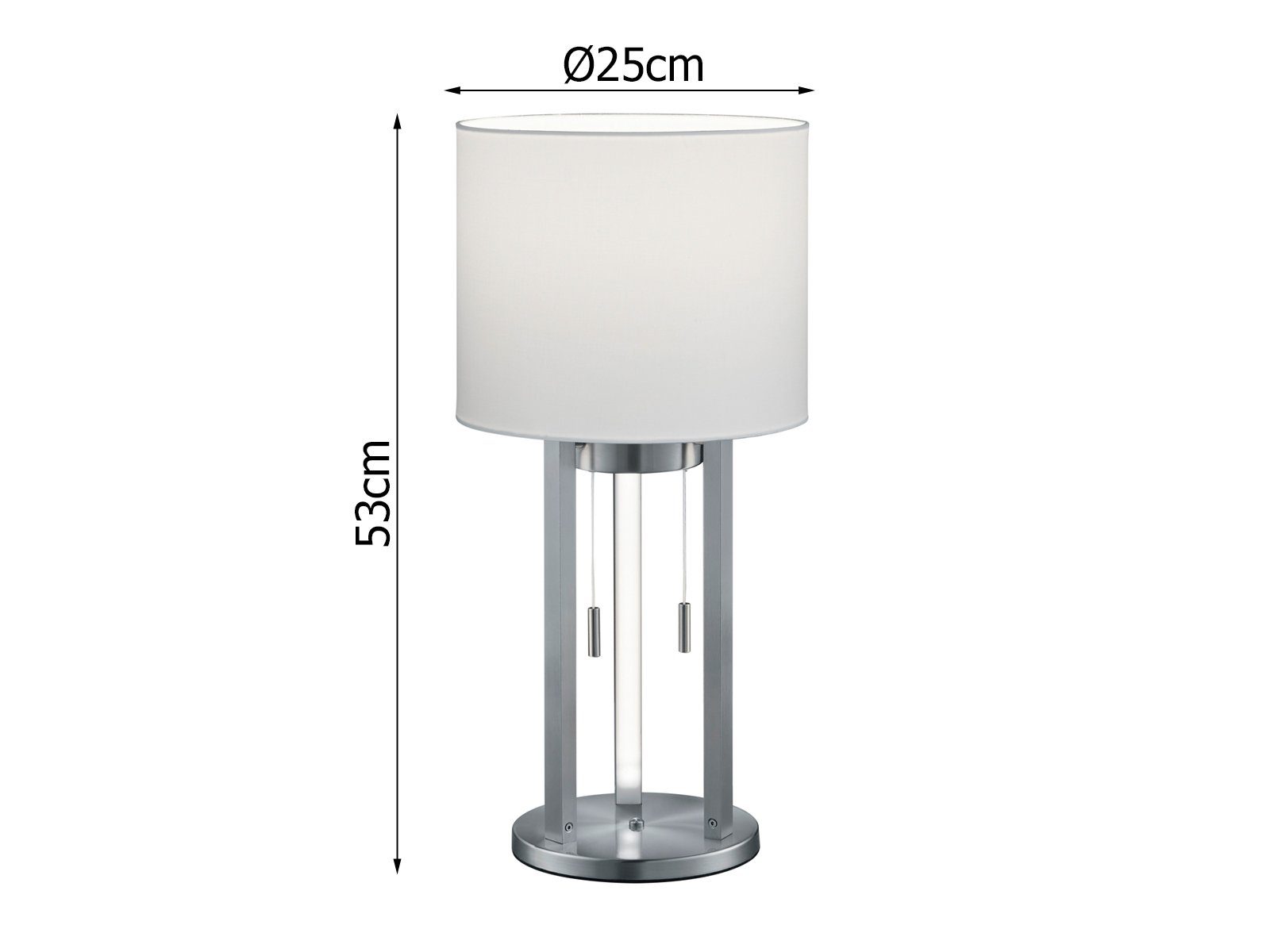 meineWunschleuchte LED Tischleuchte, LED fest integriert, LED wechselbar, warmweiß, groß-e ausgefallen-e Designer Nachttisch-lampe Fensterbank, Höhe 53cm