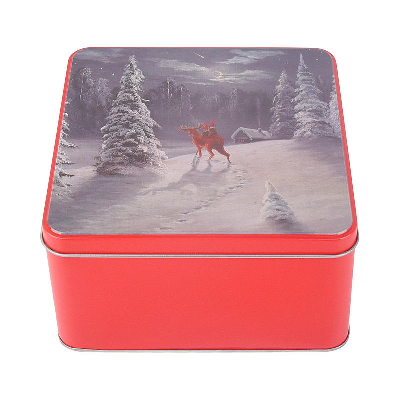 Cuisine Kakeboks med julemotiv 14,5x14,5x8 cm