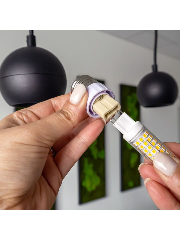 Intirilife 4er Set Lampenadapter E14 auf GU10 in WEISS günstig kaufen onesize