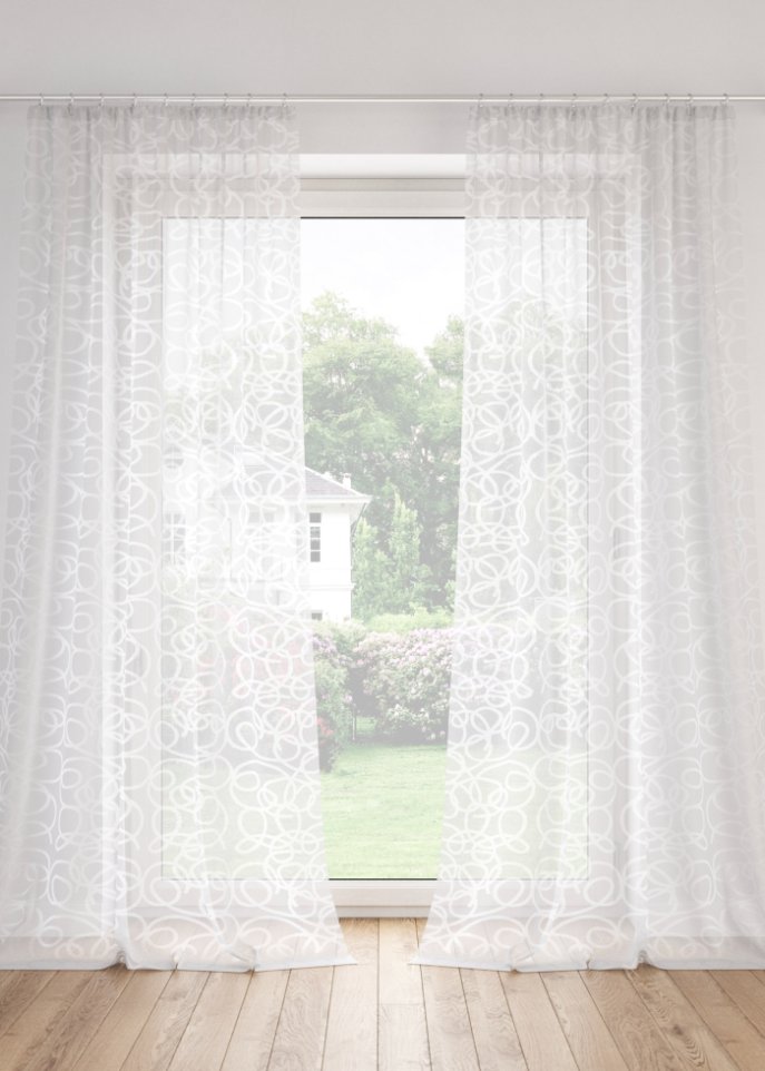 Gardine mit Druck (1er Pack)