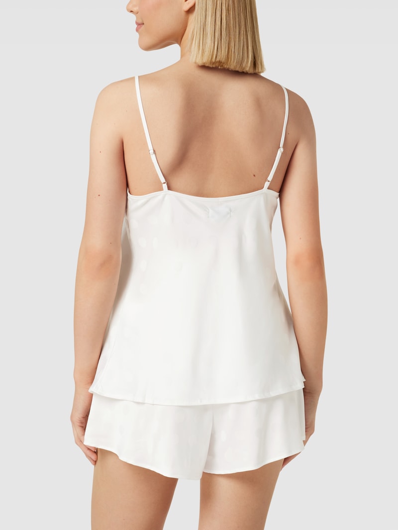 Pyjama mit Allover-Muster in offwhite