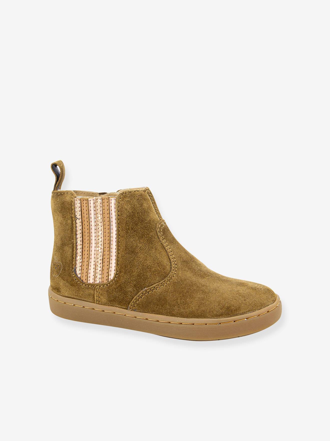 Shoo-Pom Baby Boots Play New ShineVelours SHOO POM - camel