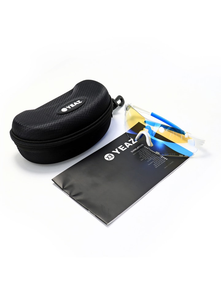 YEAZ SUNELATION Sport-Sonnenbrille weiß/rot in weiß / blau günstig kaufen onesize