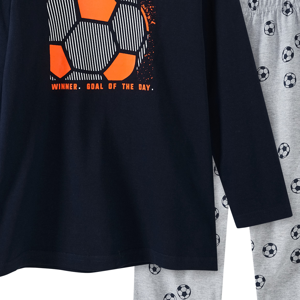 Jungen Schlafanzug mit Fußball-Print