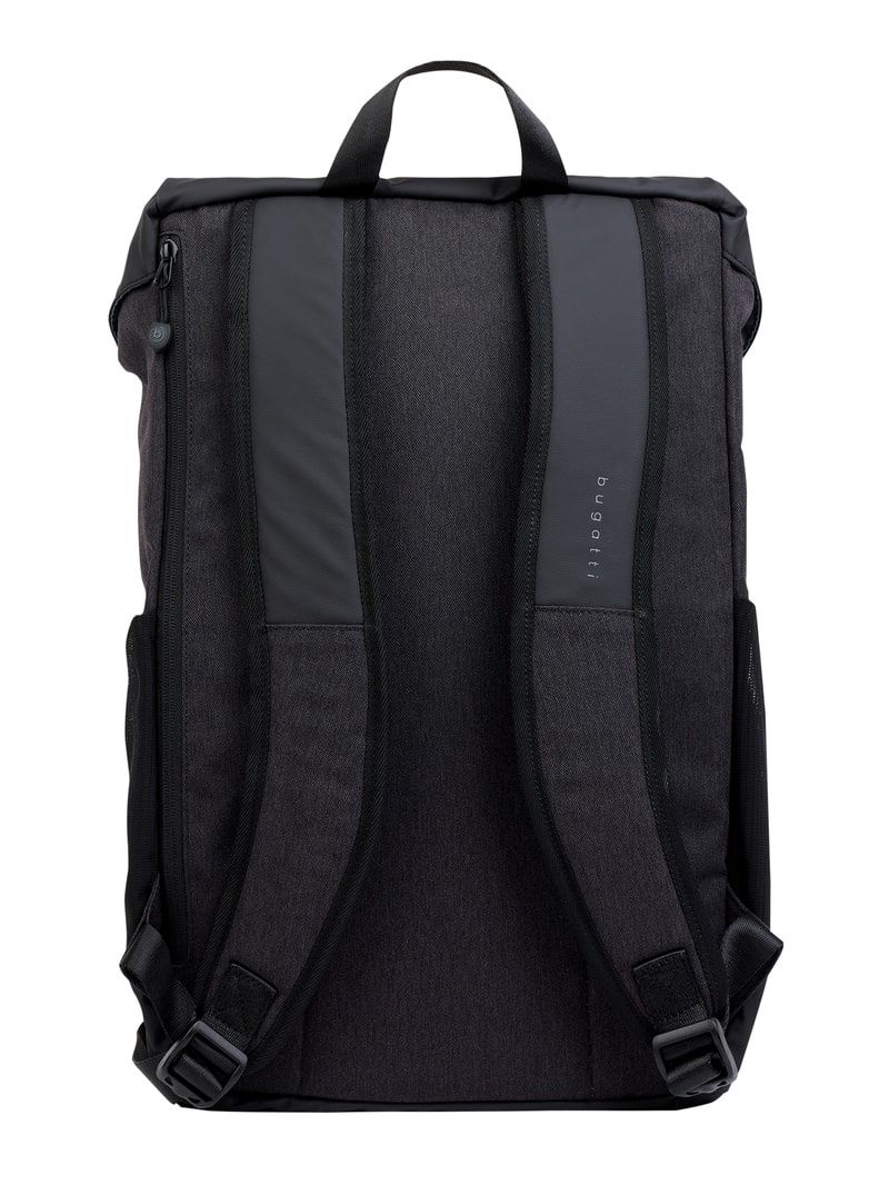 Rucksack mit Klickverschluss in schwarz