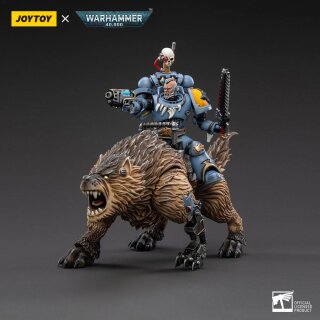 Warhammer 40k Actionfigur 1/18 Space Wolves Thunderwolf Cavalry Bjane