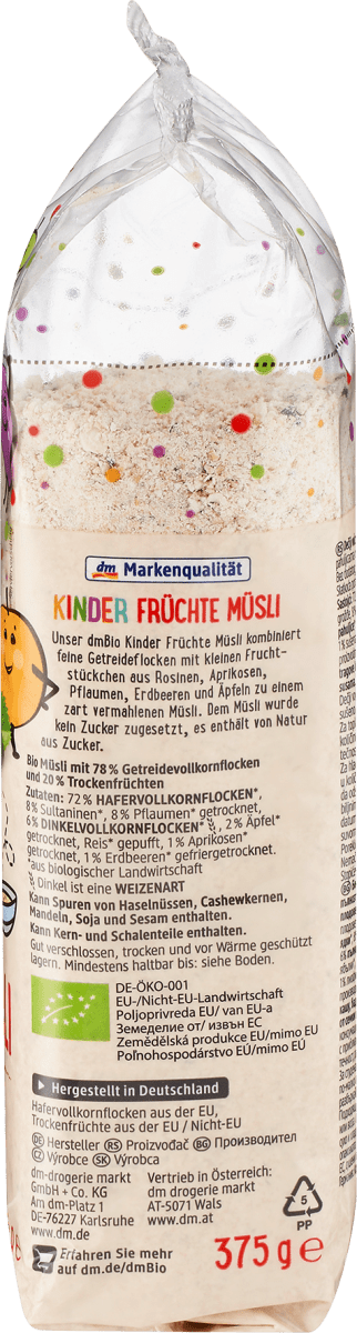 Kinder Früchte Müsli, 375 g