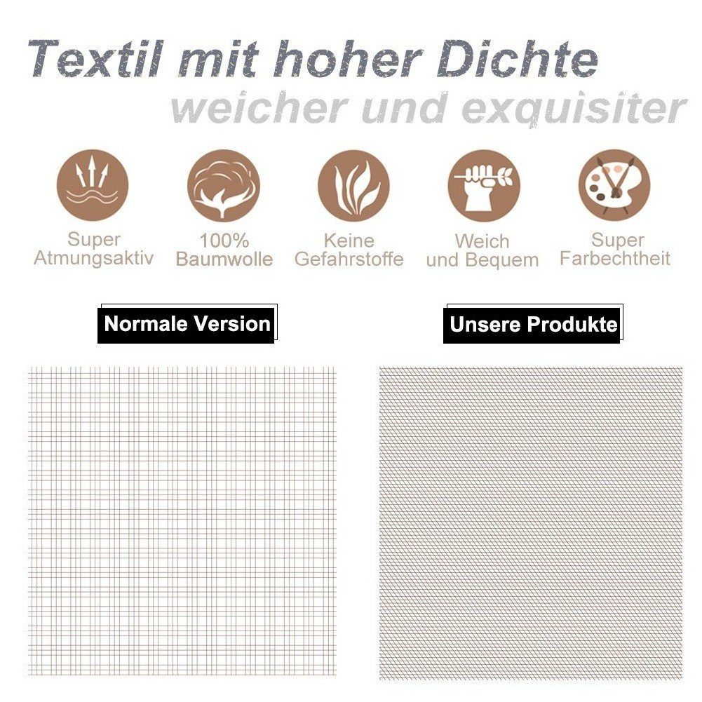 Kinderbettwäsche QWKL, KEAYOO, Baumwolle, 2 teilig, 100% Baumwolle Kinderbettwäsche mit Dino