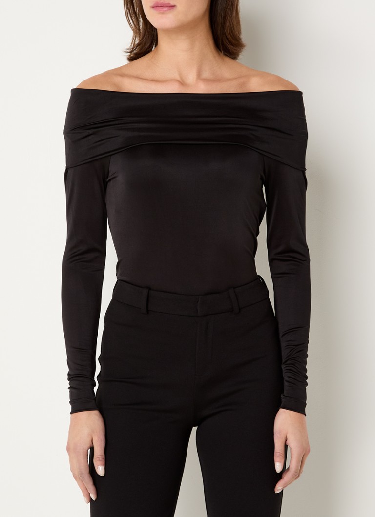 DRYKORN  Araya off-shoulder top met stretch