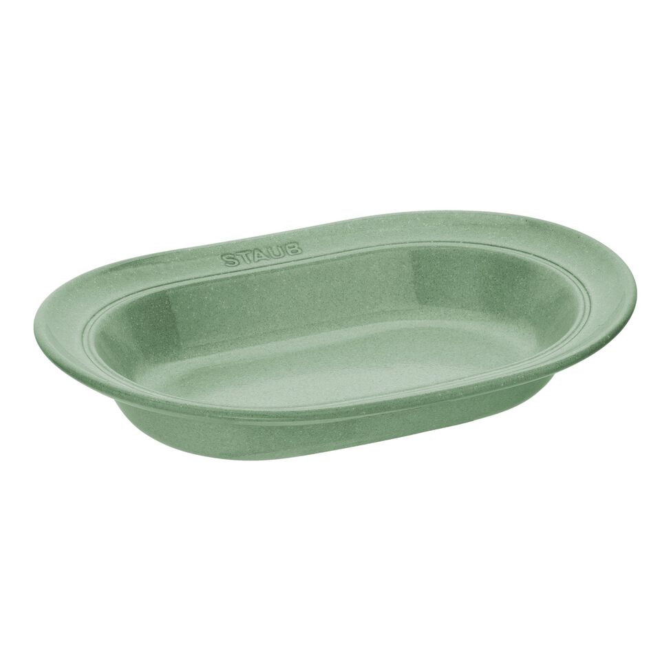 Teller 25 cm, Keramik, Salbeigrün