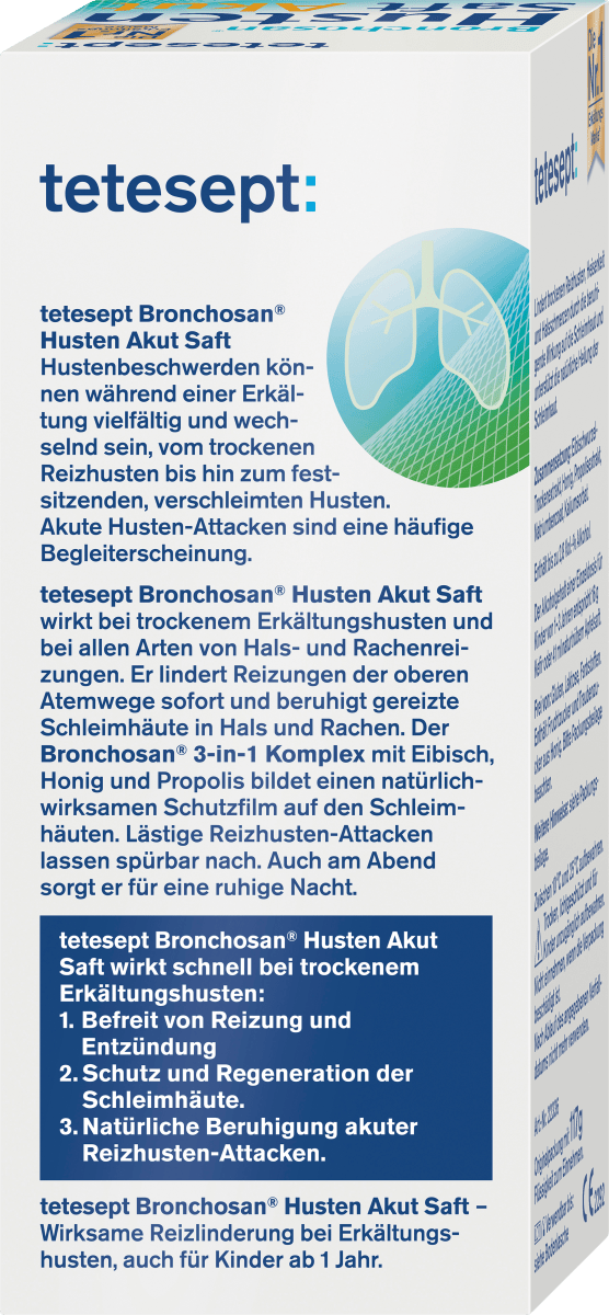 Bronchosan Husten Saft Akut, 117 g