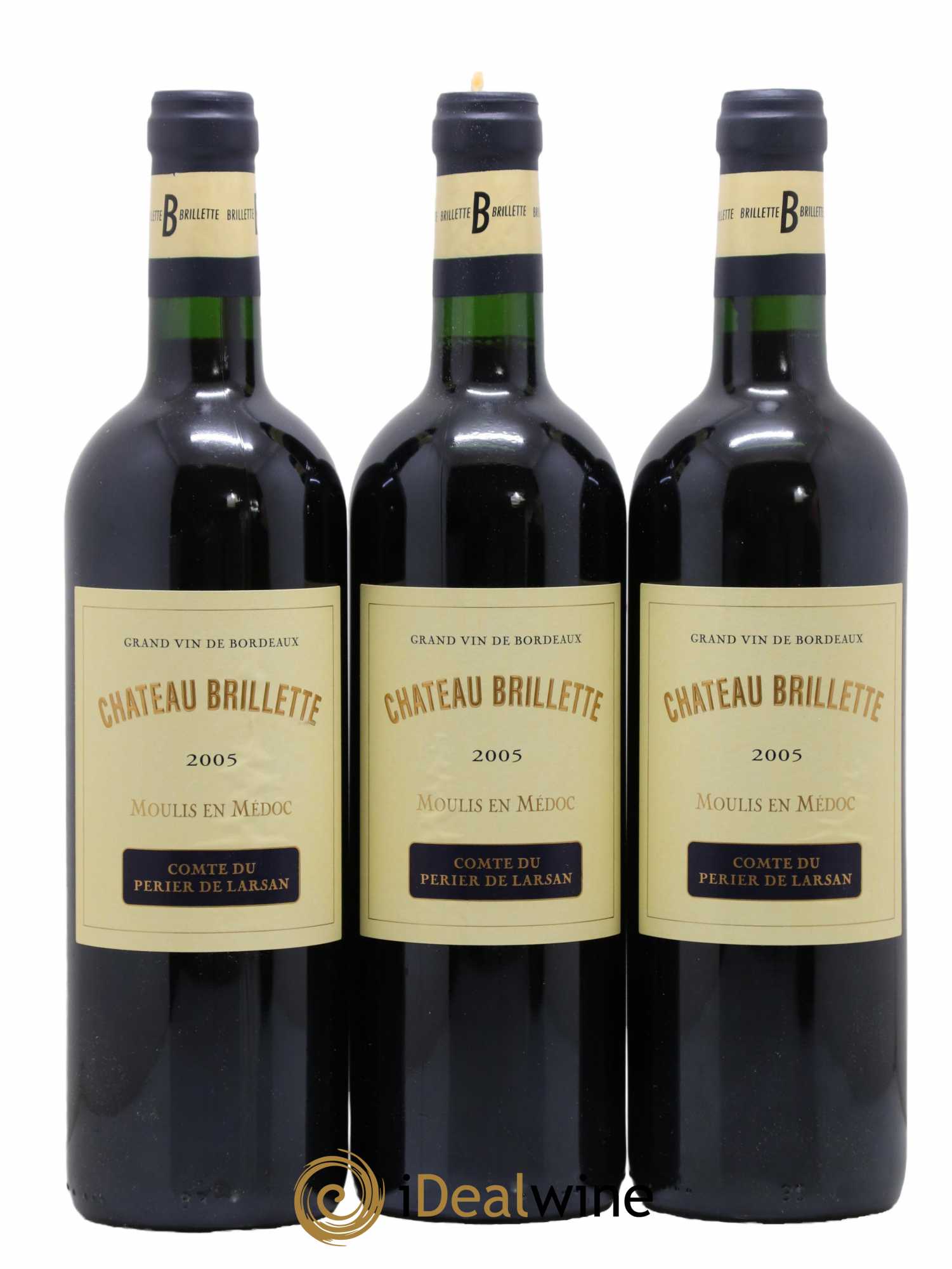 Château Brillette Cru Bourgeois  2005 - Lot de 6 Bouteilles