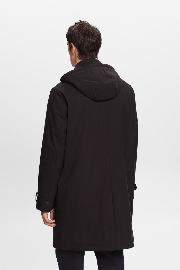 Recycelt: Wattierter Mac Coat mit flexibler Kapuze