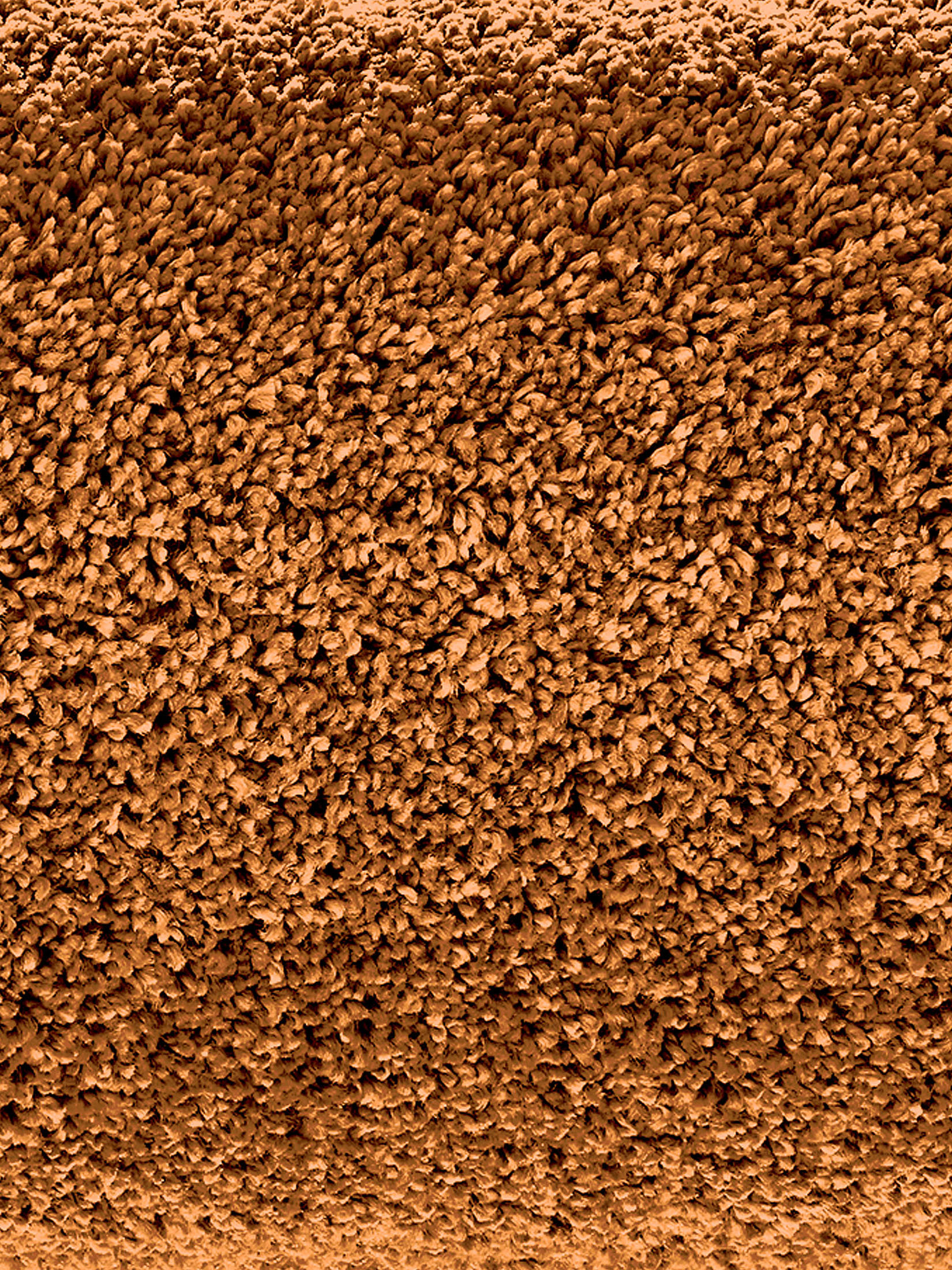 Lounge Hochflor-Teppich, Cognac