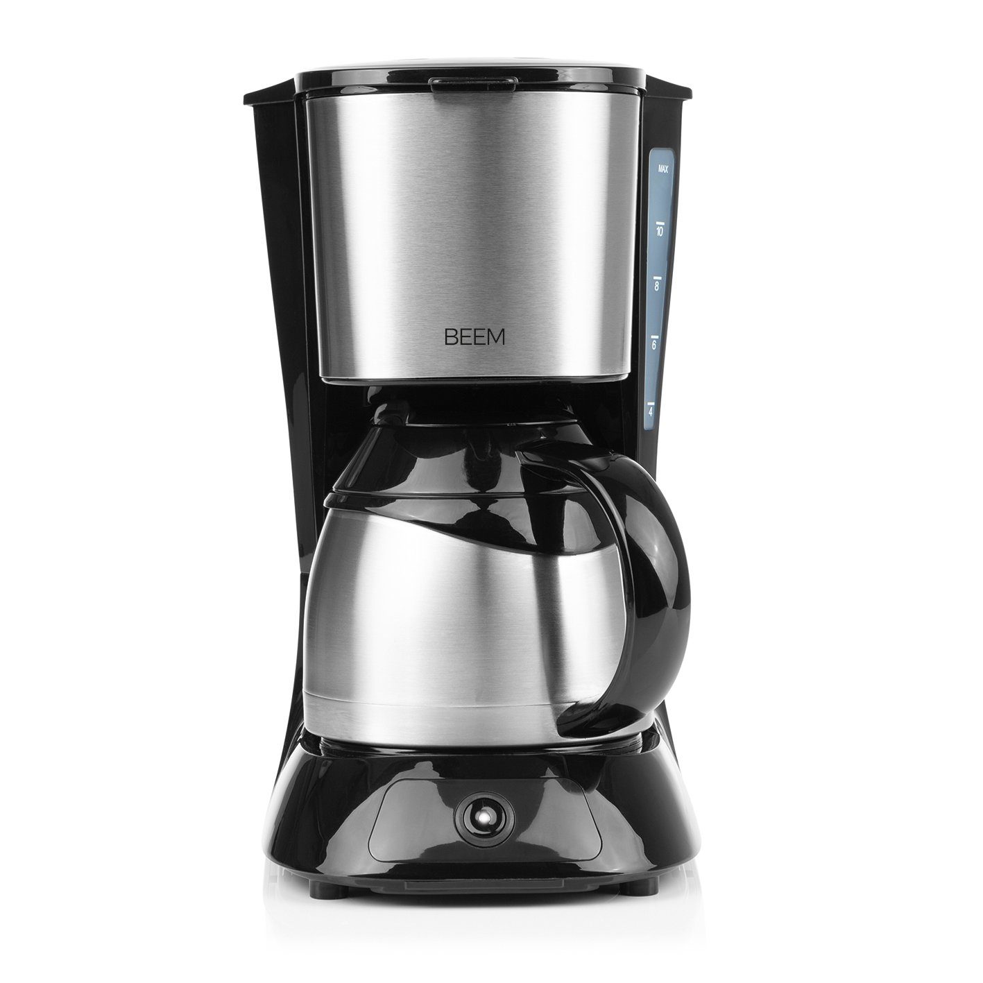 BEEM Filterkaffeemaschine FRESH-AROMA-PURE Thermo 2021 8 Tasssen, 1l Kaffeekanne, Permanentfilter, 8 Tasssen, Isolierkanne 1L Tropfstopp-Funktion, Thermokanne