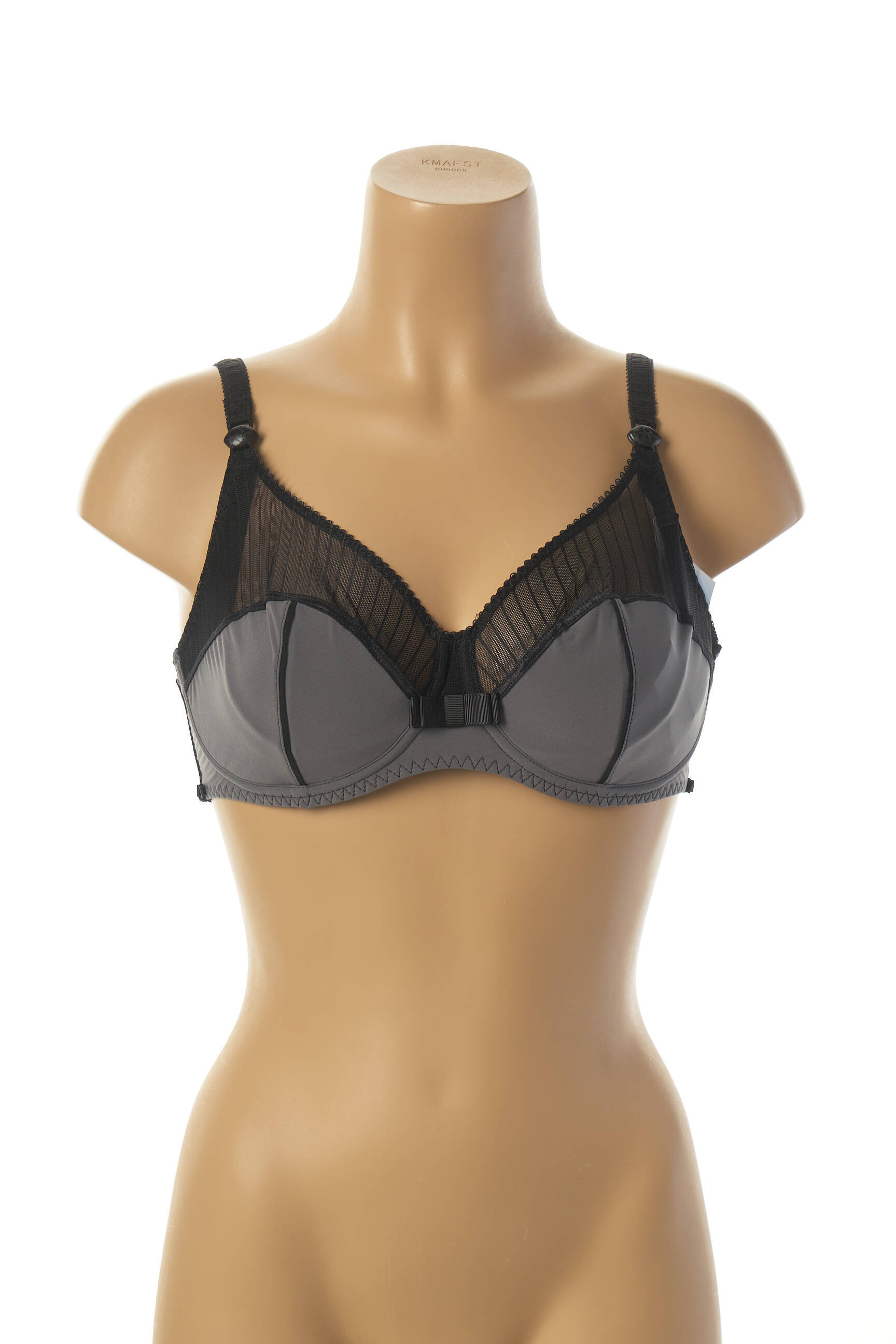 Cache Coeur Lingerie Maternite Femme couleur gris