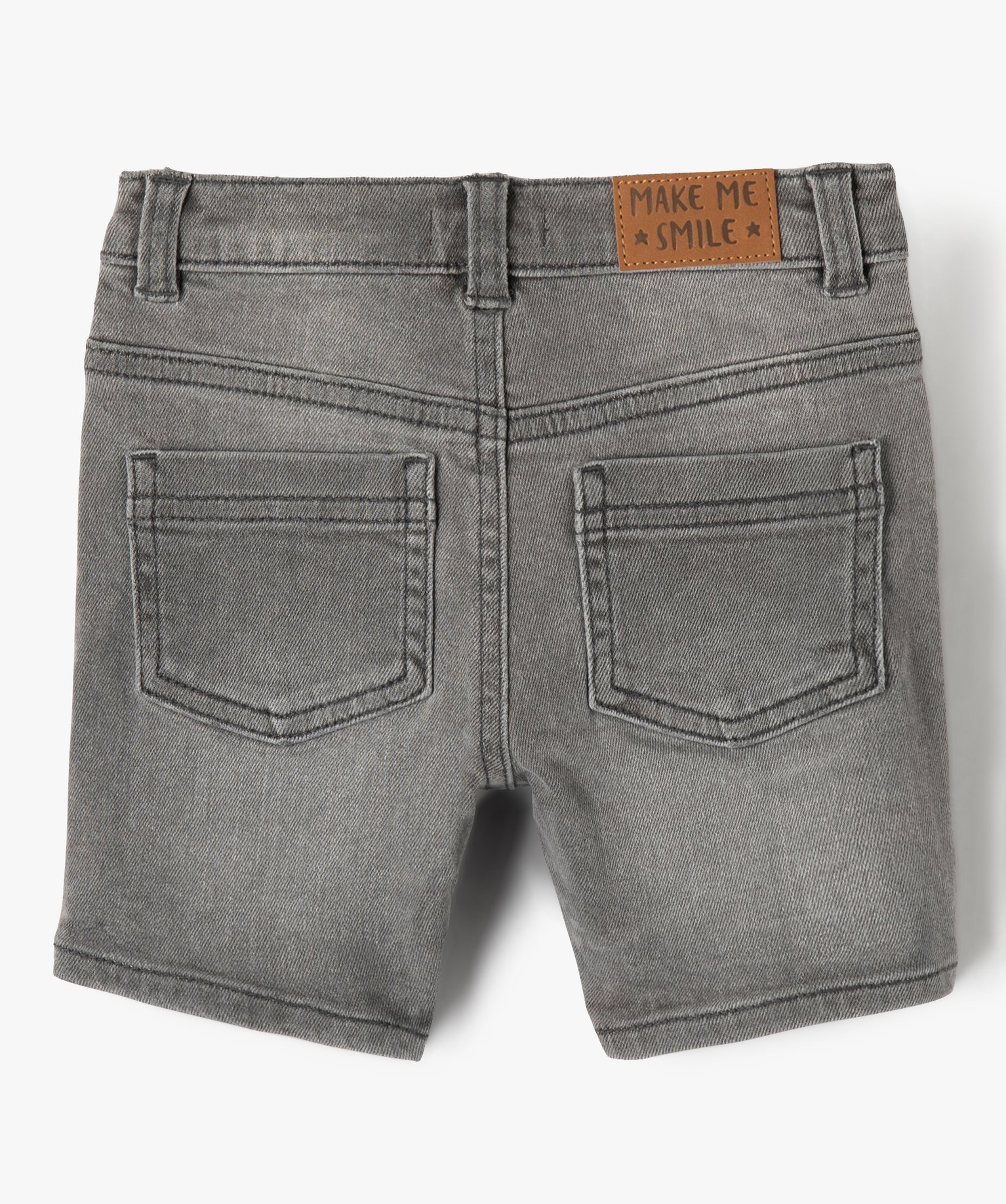 Short bébé Garçon en jean délavé gris | GEMO