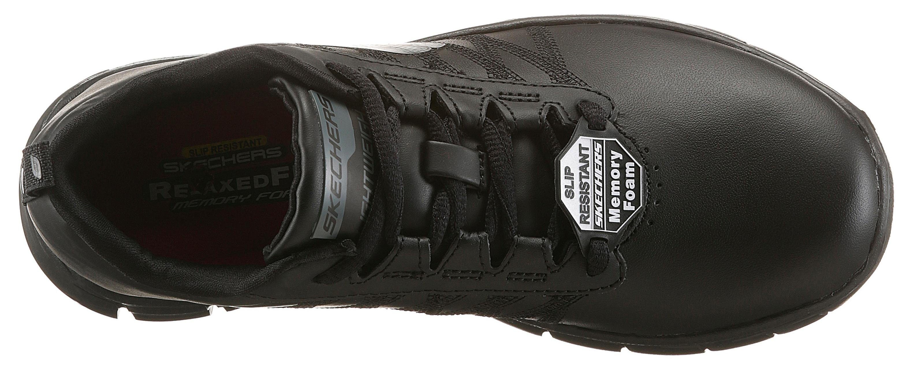 Skechers Sure Track Erath Schnürschuh Berufsschuh mit rutschhemmender Laufsohle
