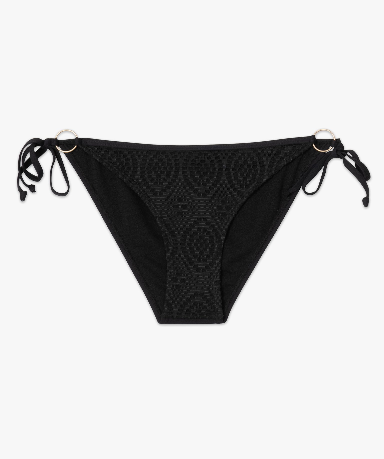 Culotte de bain femme en maille ajourée noir | GEMO